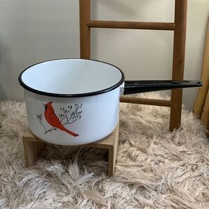 Vintage‎ Delano Studios Dela-Ware Hand
Colored Bird Pot